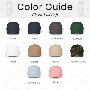 Classic Dad Cap. Color Chart